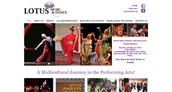 Desktop Screenshot of lotusmusicanddance.org