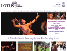 Tablet Screenshot of lotusmusicanddance.org